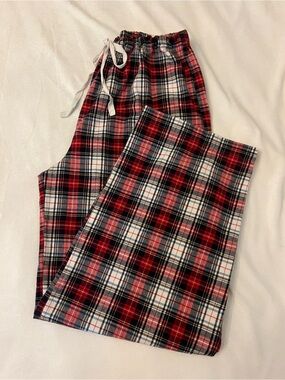 Ralph Lauren Red Black White Plaid Cotton Pajama Pants